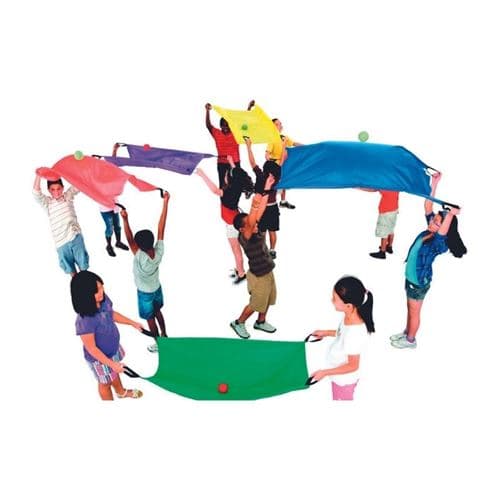 Jeu d'adresse - Parachutes 2 personnes - Lot de 6 - Polyester - 83 x 127 cm