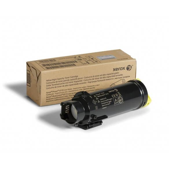 Xerox cartouche de toner d'origine jaune haute capacité 2400 pages pour Workcentre 6515 et Phaser 6510